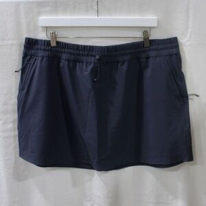 Athleta Dawn High Rise 15” Skirt – Black Sand / XL